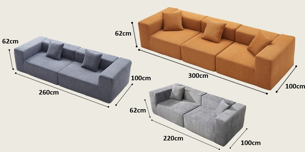 SOFÁ MODULAR DE 2 LUGARES BIG BULL TAMANHO PEQUENO