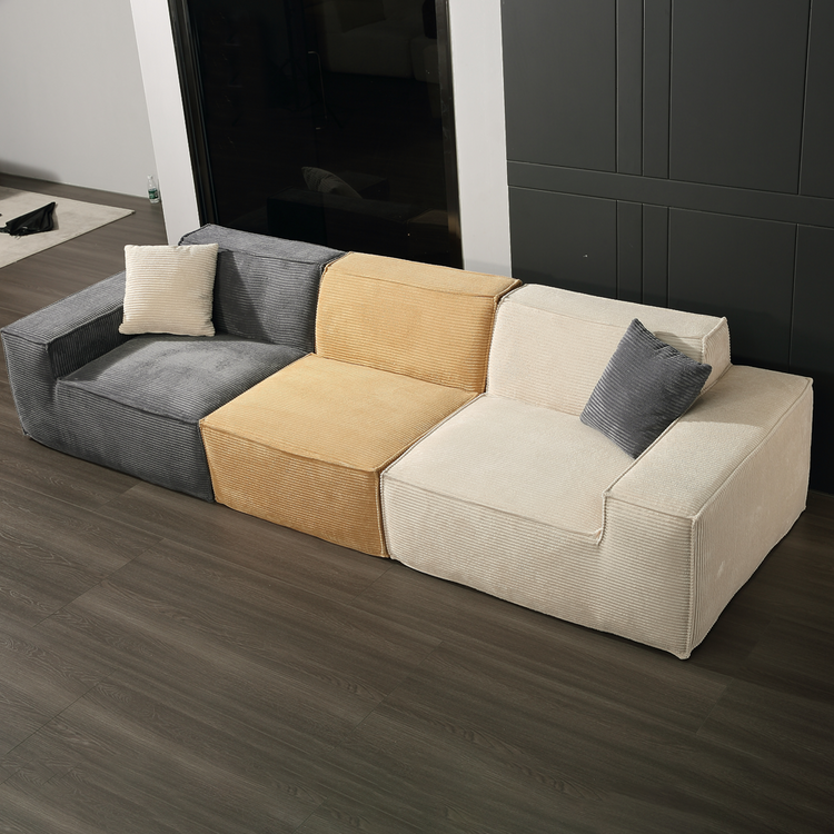 SOFÁ MODULAR DE 3 LUGARES TOFU A