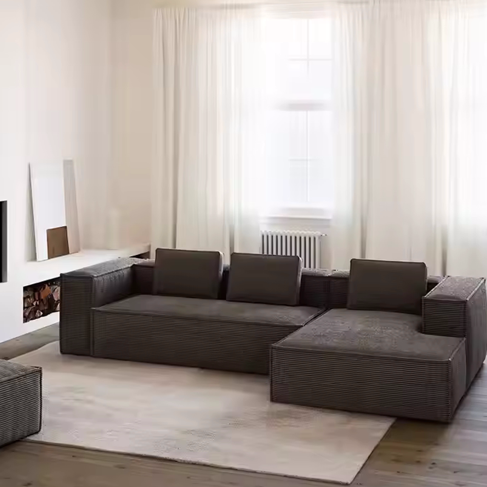 SOFÁ MODULAR DE 3 LUGARES EM "L" TOFU B
