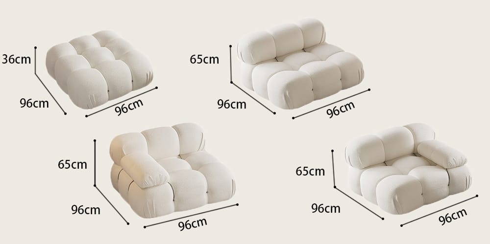 MODULO DE 1 LUGAR COM BRAÇO ESQUERDO BELLINI