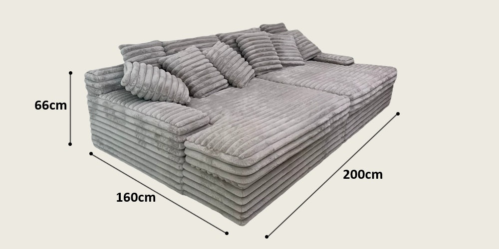 SOFÁ-CAMA DE 3 LUGARES SHARPEI