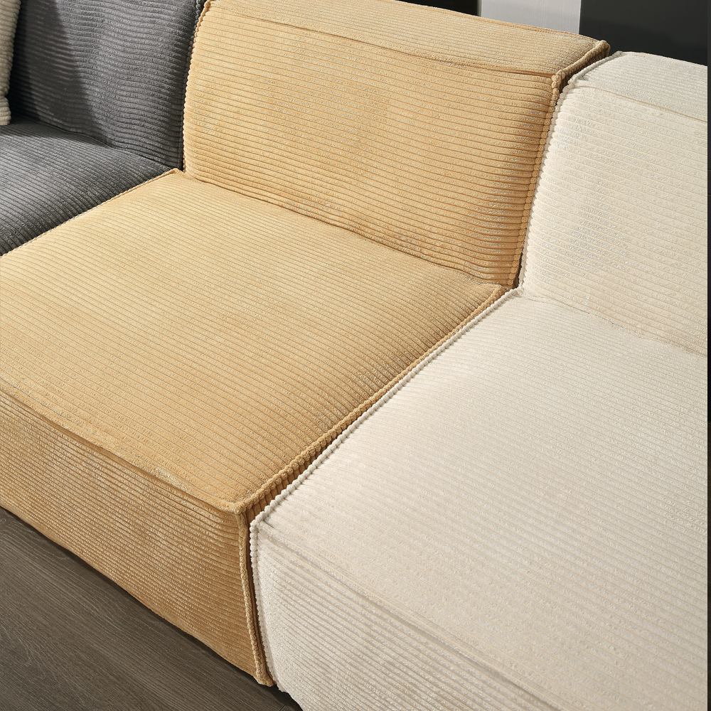 SOFÁ MODULAR DE 3 LUGARES TOFU A